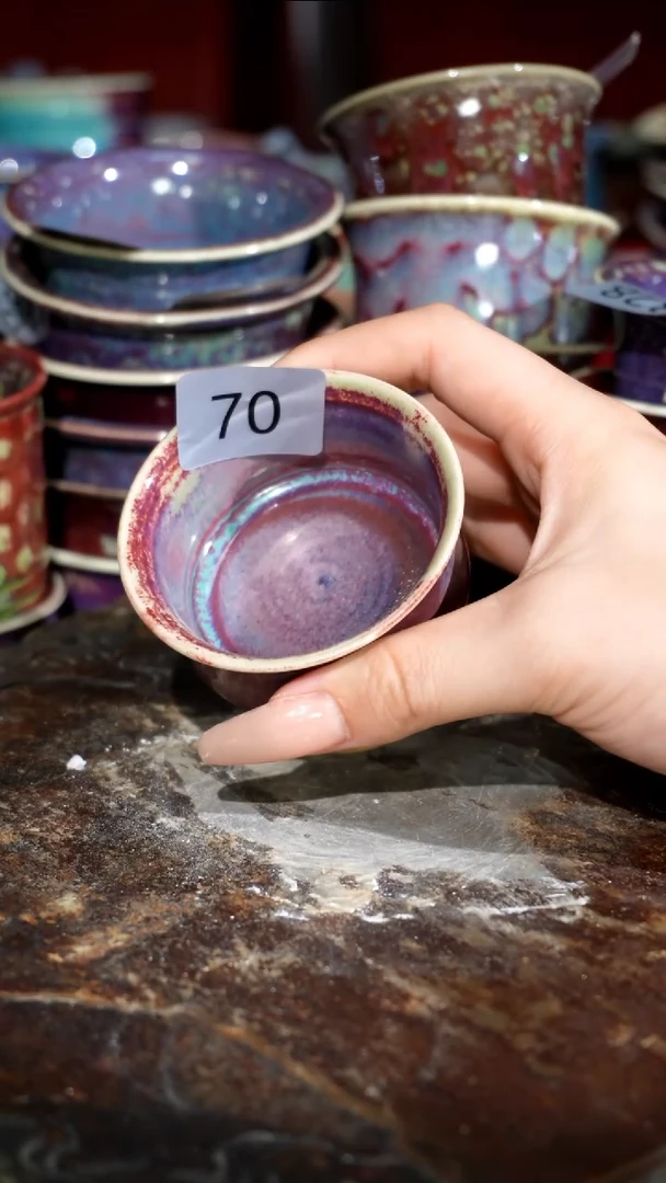 摆件精品窑变钧瓷茶器
