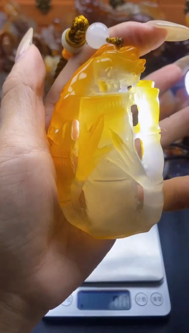 玛瑙/玉髓挂件未镶嵌抚**长ll