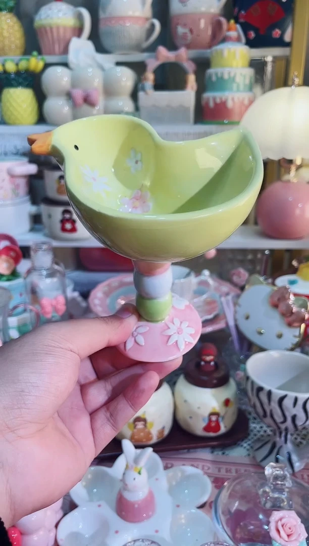 【闪购商品】瓷片高脚甜品  瑕疵