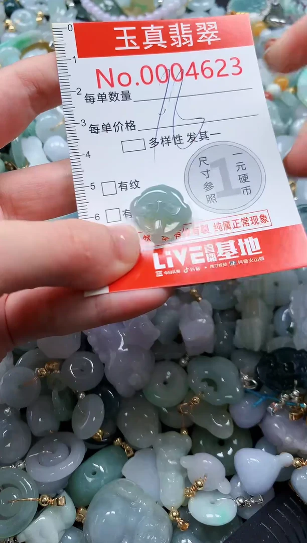 翡翠未镶嵌吊坠(不含链)4623
