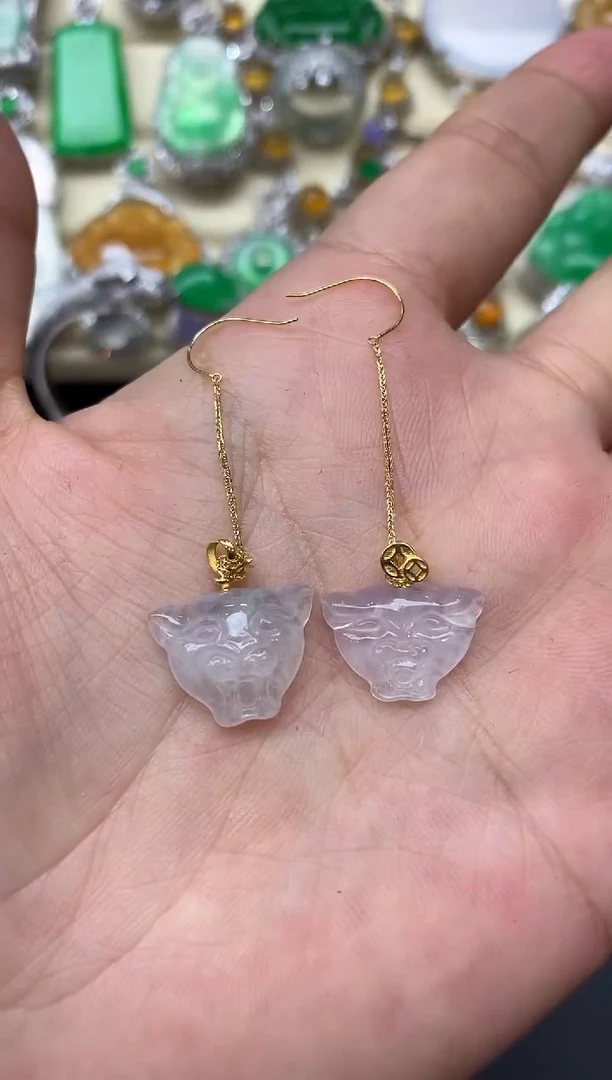 颈饰18K金镶嵌翡翠148-中国好珍宝