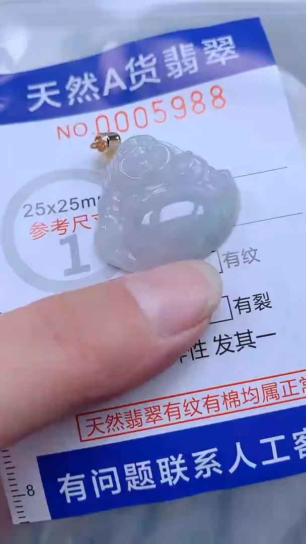 翡翠未镶嵌吊坠(不含链)@****@1
