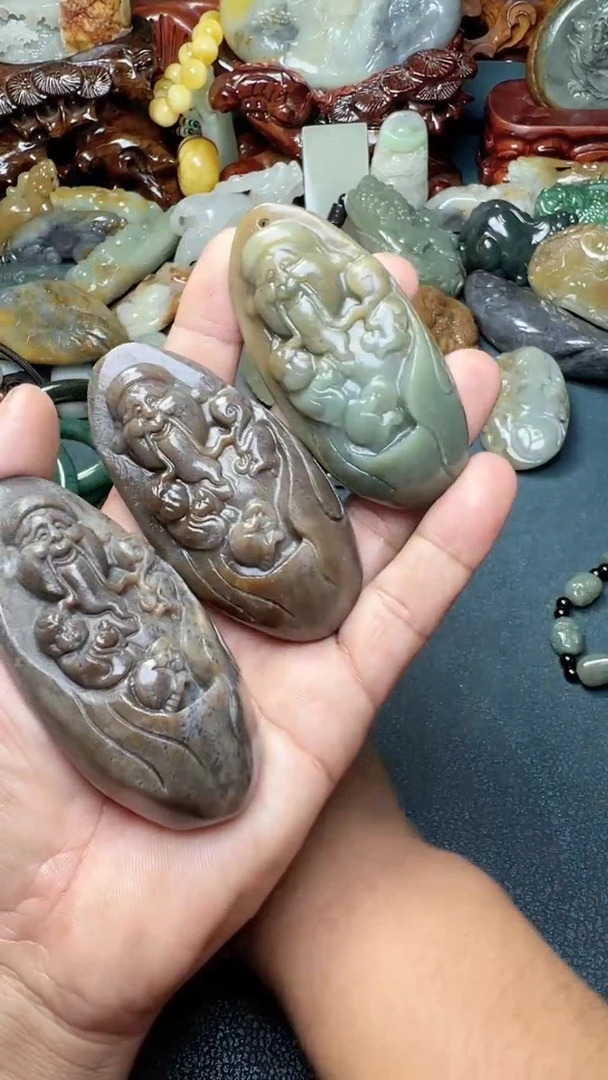 和田玉未镶嵌把件3