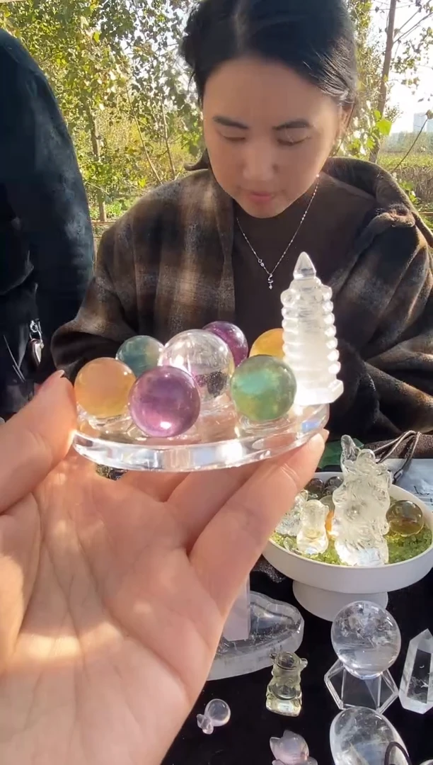 未镶嵌珠宝半成品水晶七星阵加文昌塔多样性发其一