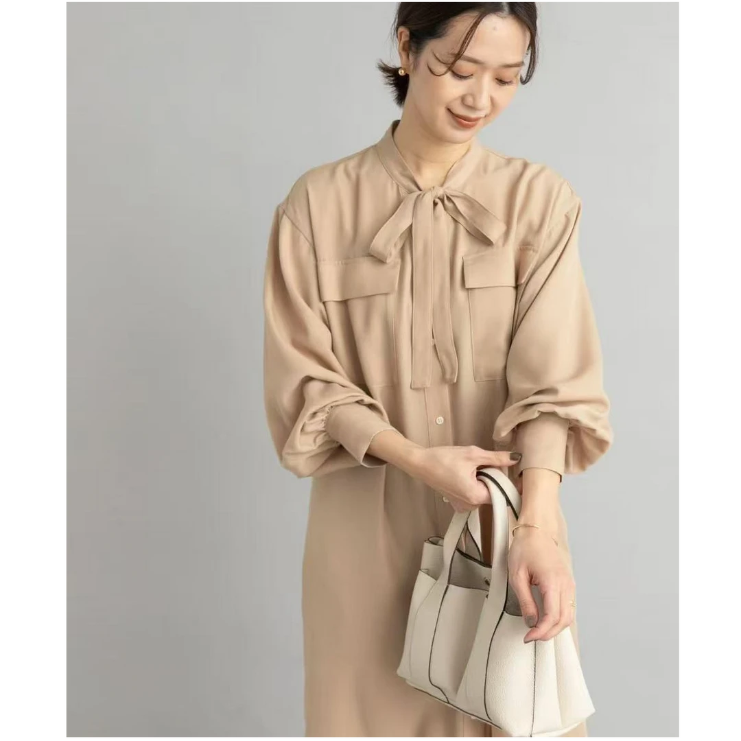 【朵拉外贸】D00RS系带领连衣裙