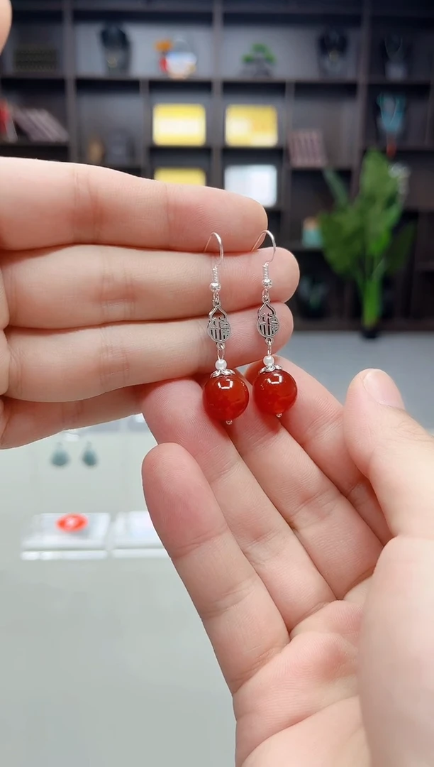 未镶嵌耳饰玛瑙/玉髓230000