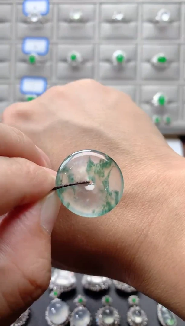 裸石翡翠天然缅甸平安扣