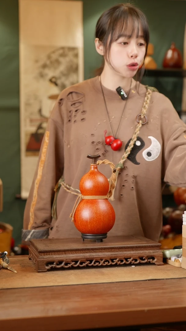 242号精品天然大漆酒葫芦一物一拍~