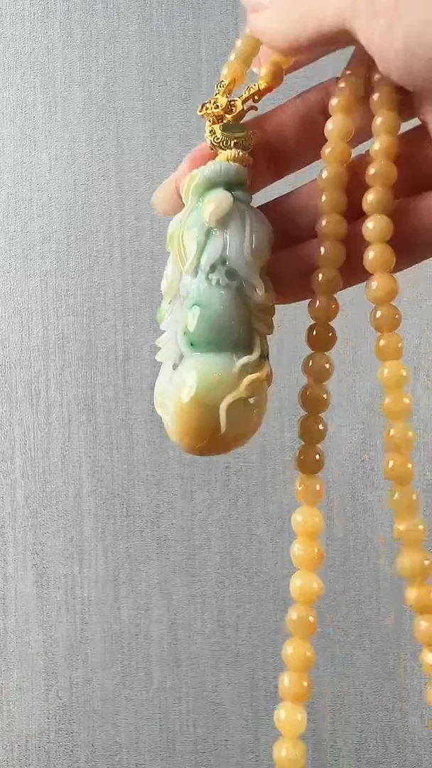 颈饰未镶嵌翡翠葫芦