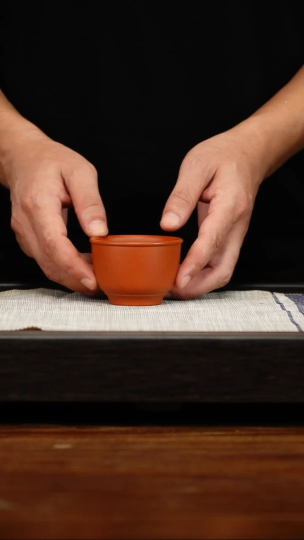 茶壶紫砂朱泥小口杯