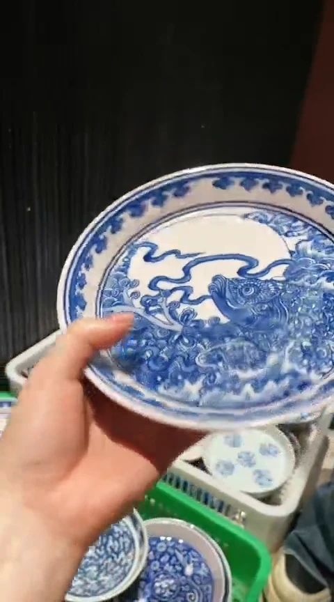 瓷片 锦鲤 壶承 微瑕