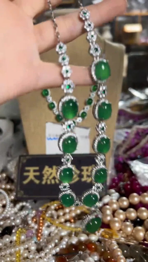 未镶嵌淡水珍珠珠宝奇石ED项链一条