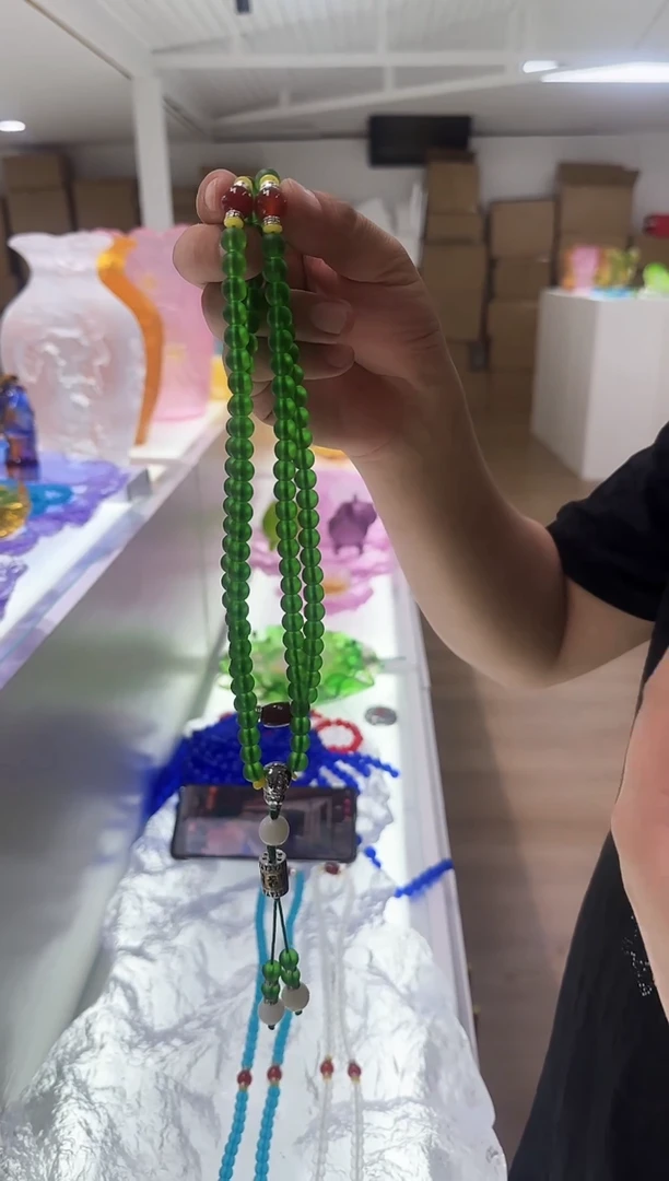 手工艺品琉璃108颗手串