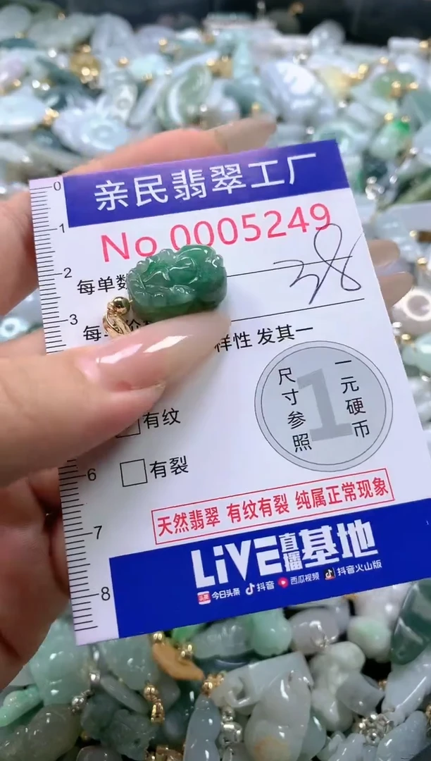 【闪购商品】翡翠吊坠(不含链)未镶嵌5249