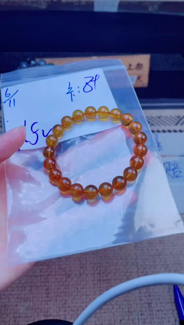 未镶嵌琥珀手链琥珀珠串