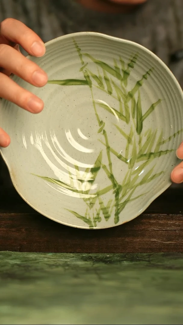 瓷器青诗集手工手绘瓷器