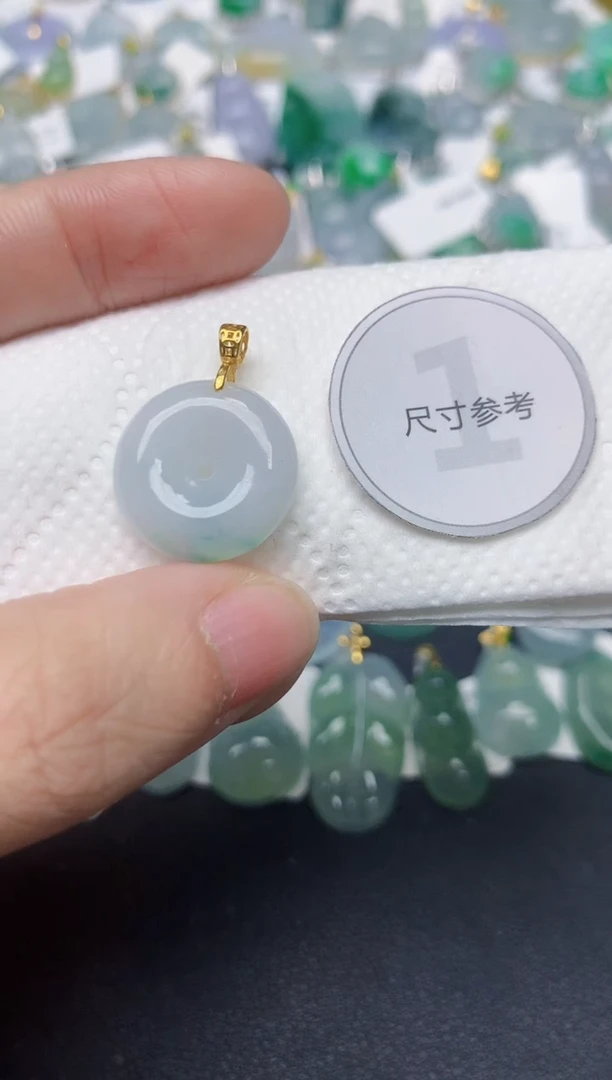颈饰未镶嵌翡翠天然缅甸A货翡翠