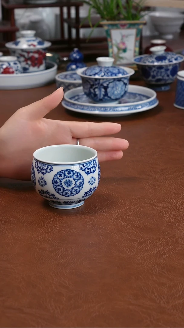 景德镇高端茶器墨奈手绘手工陶瓷茶具