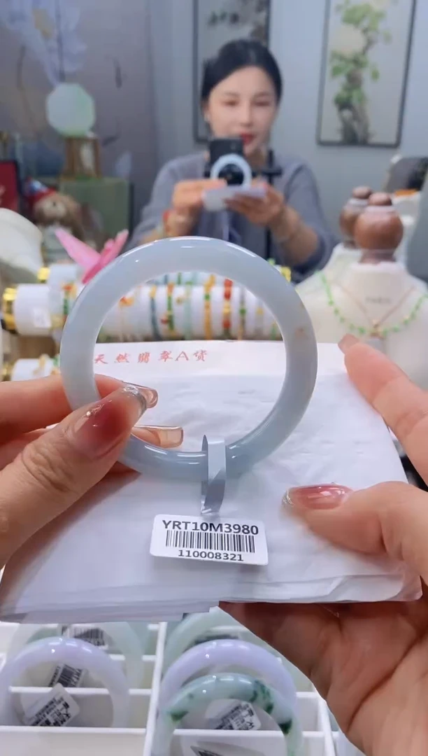 未镶嵌手镯翡翠100号圆条55.3/8.9*8.8