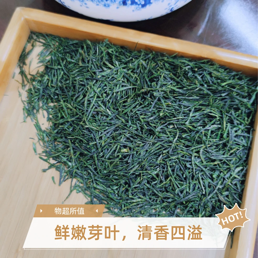 0.5斤-2025襄阳毛尖绿茶保康高山明前炒青口粮茶花香清甜高级茗茶