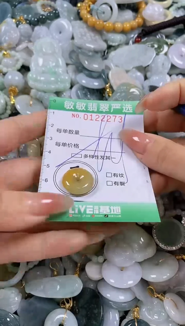 【闪购商品】翡翠颈饰未镶嵌闪购0122273多样性发其一