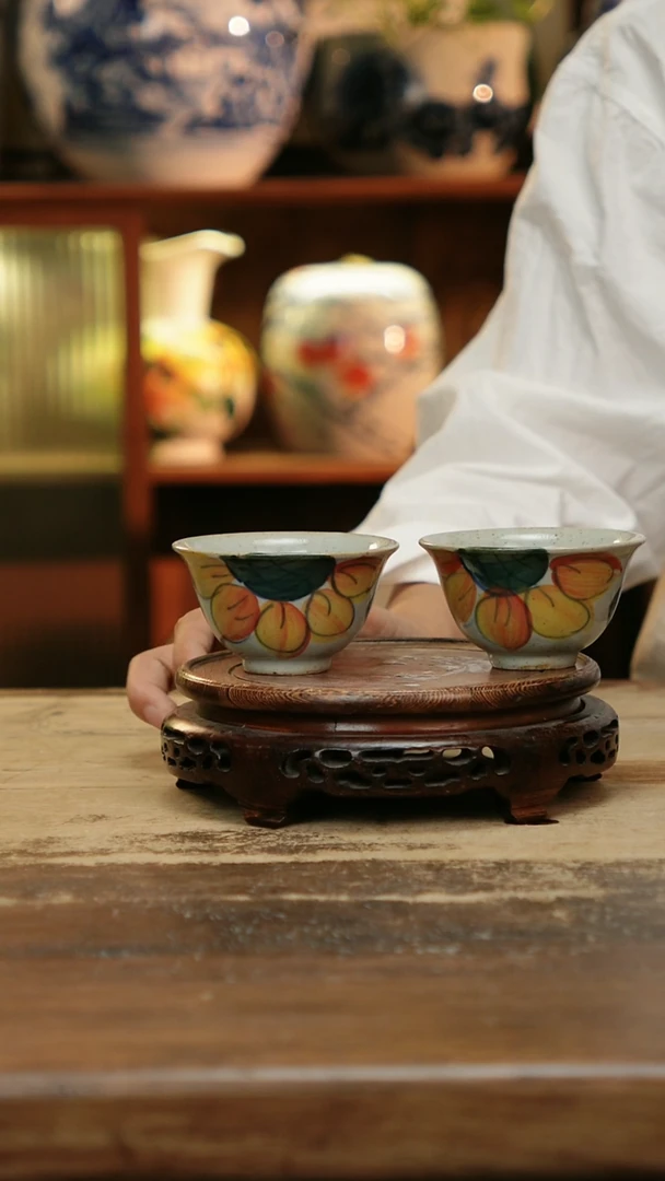 摆件景德镇纯手工釉下彩精品茶具