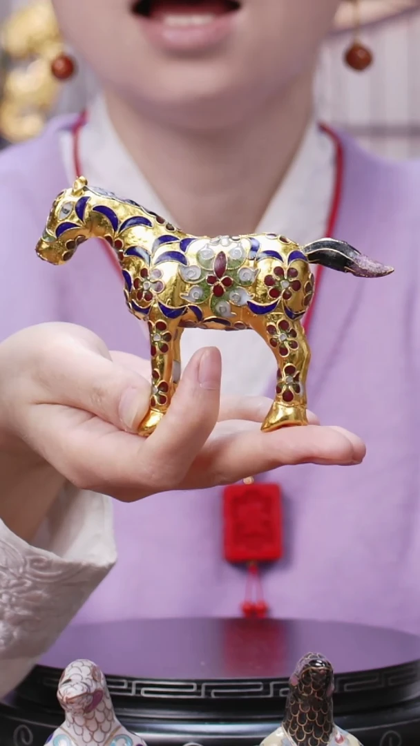 【闪购商品】非遗技艺 景泰蓝花丝马金地