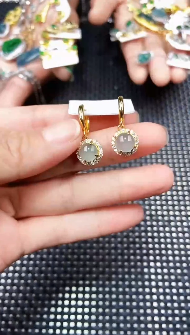 翡翠未镶嵌耳饰111111111