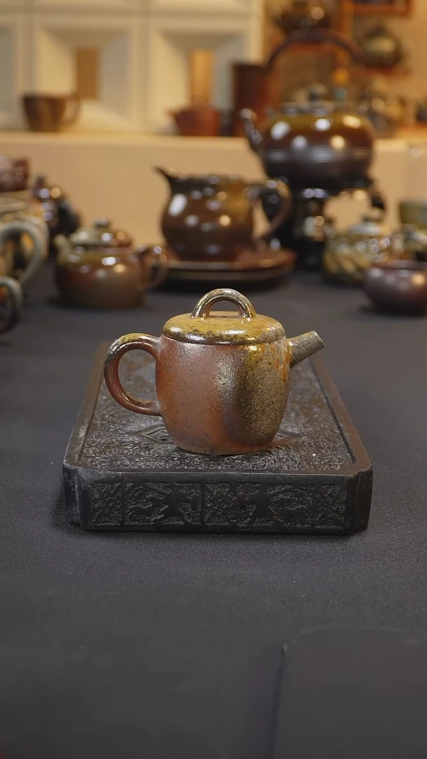 紫砂柴烧纯自然紫砂柴烧