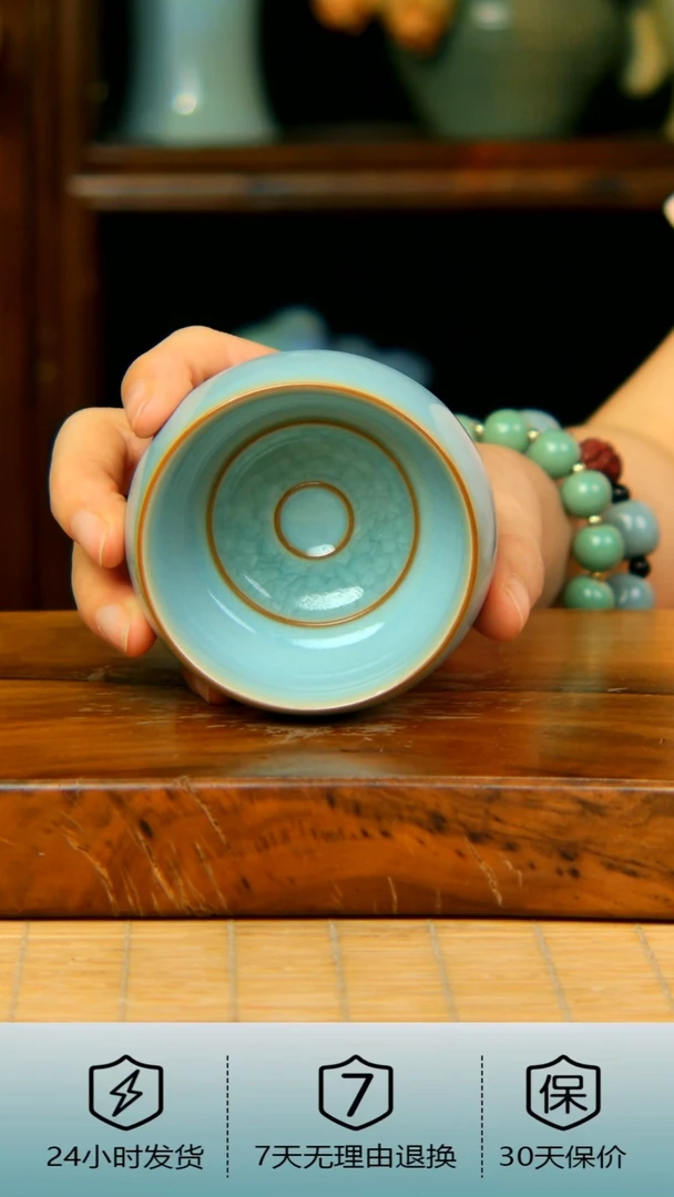 重工雕刻龙纹扳指杯