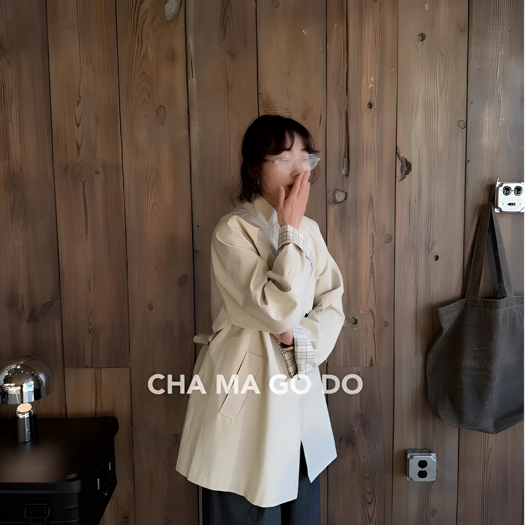 CHA MA GO DO【上新季】08428|中长款立领风衣