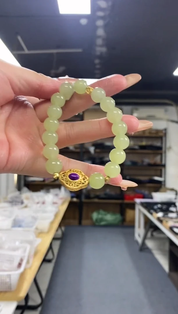 【闪购商品】和田玉手串未镶嵌多样性发其一颜色微差