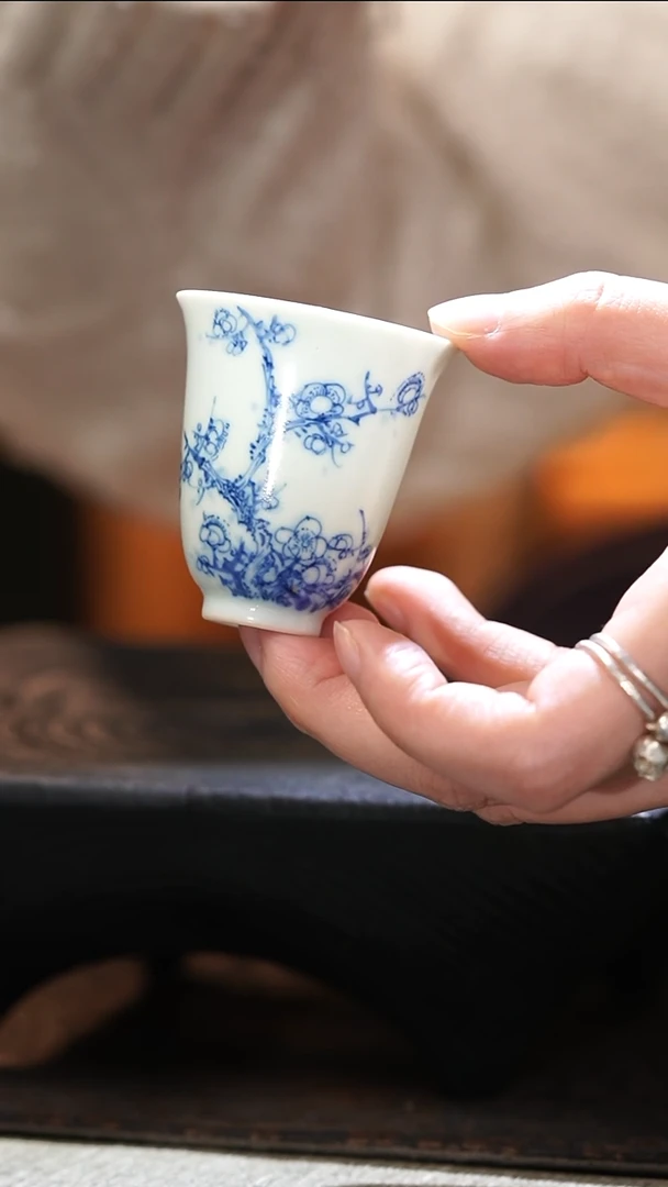 【闪购商品】善见堂 王长根人文釉里红杯