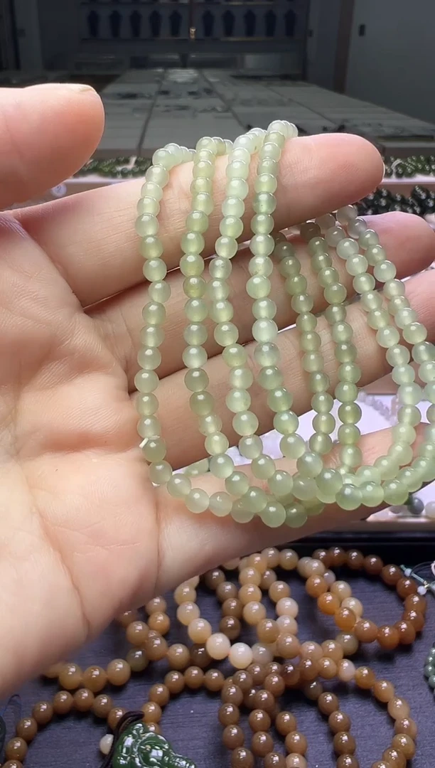 手串未镶嵌和田玉7号多样性发一