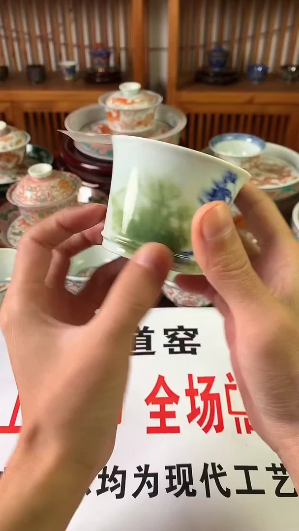 景德镇手工手绘A044