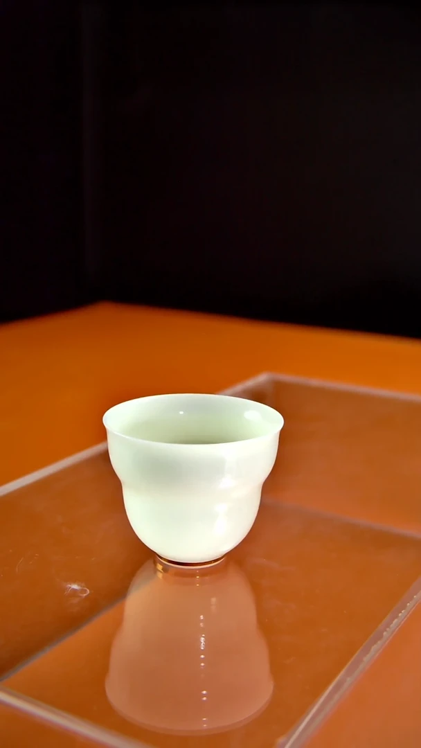 其他陶瓷《言泥陶瓷》璞玉绿豆冰主人杯