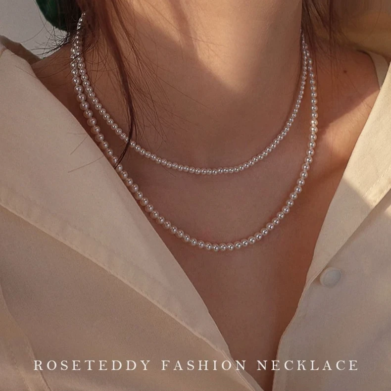 妈妈节专享特惠!!!3mm经典正圆时尚极光小米珠40+5公分