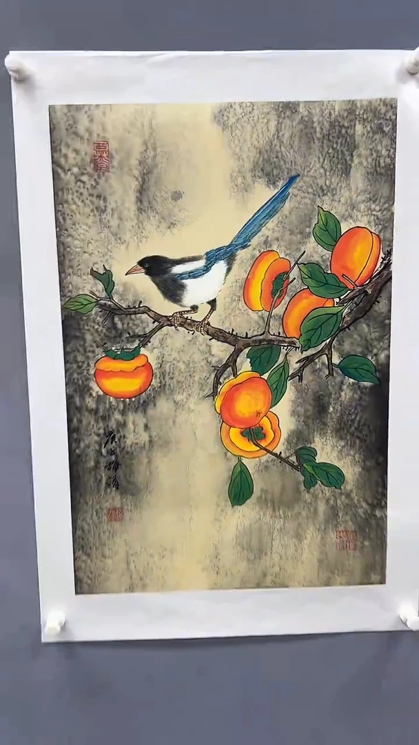 国画梅清绘画2.7pc花鸟