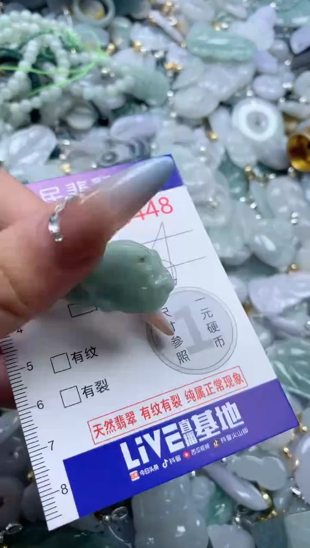 翡翠未镶嵌吊坠(不含链)6448