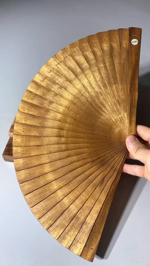 金丝楠618号21cm金丝楠木小叶桢楠扇子