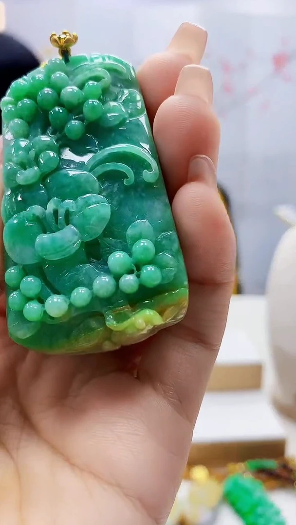 未镶嵌定制翡翠3495ty-毛货挂件37