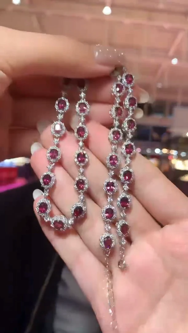 颈饰银S925镶嵌石榴石【宝石世家严选】