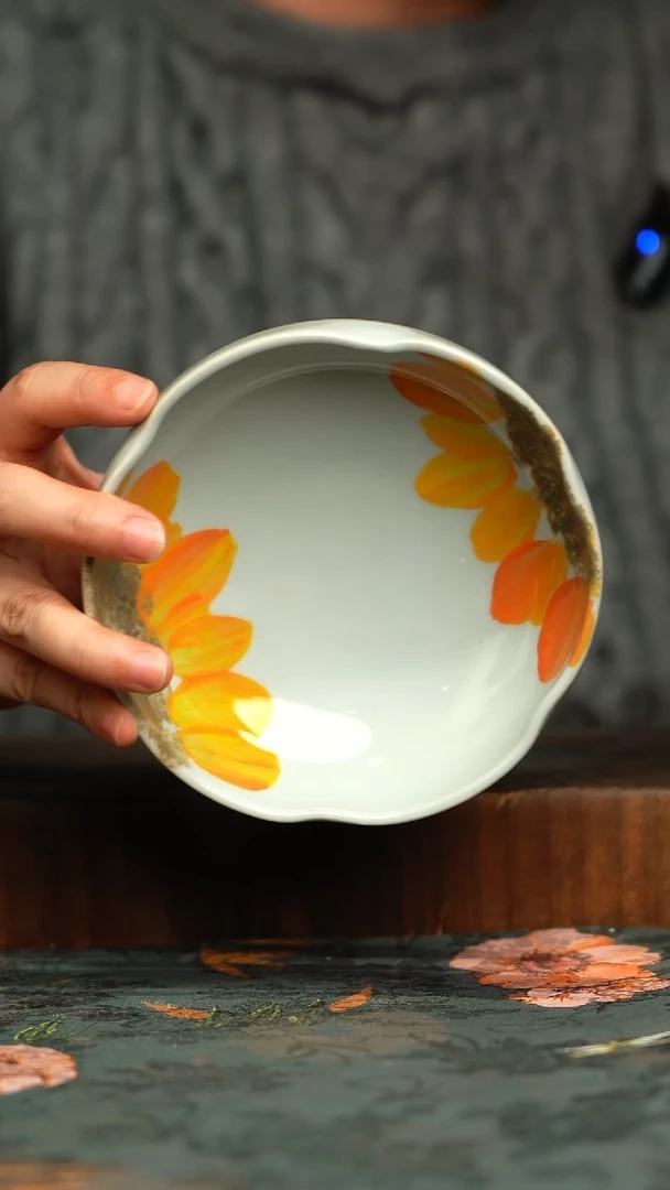 杯釉下彩手工手绘同款陶器