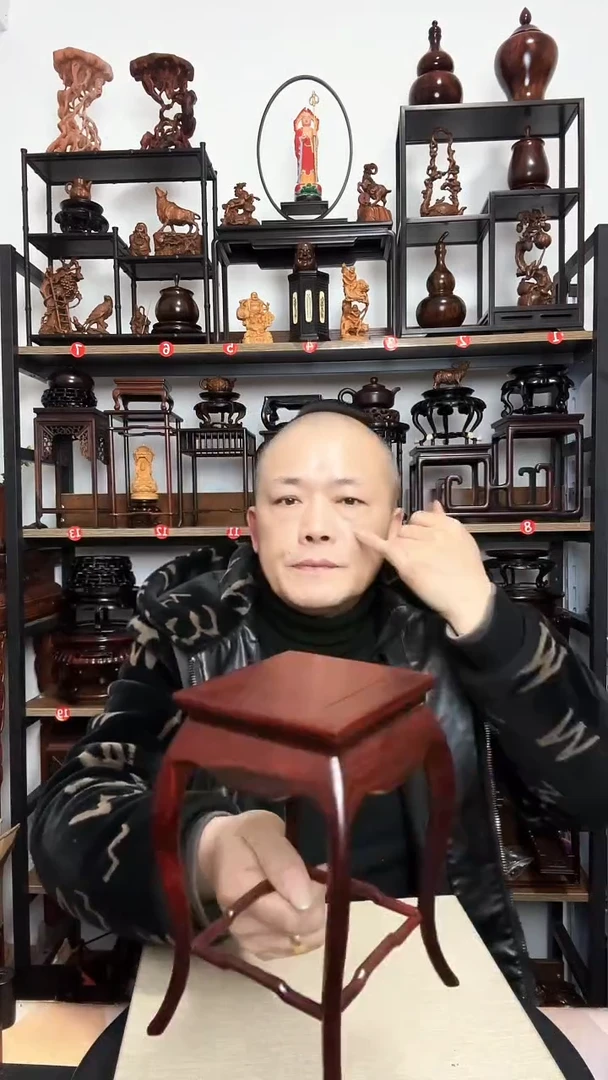 紫砂底座木11正方19.5高