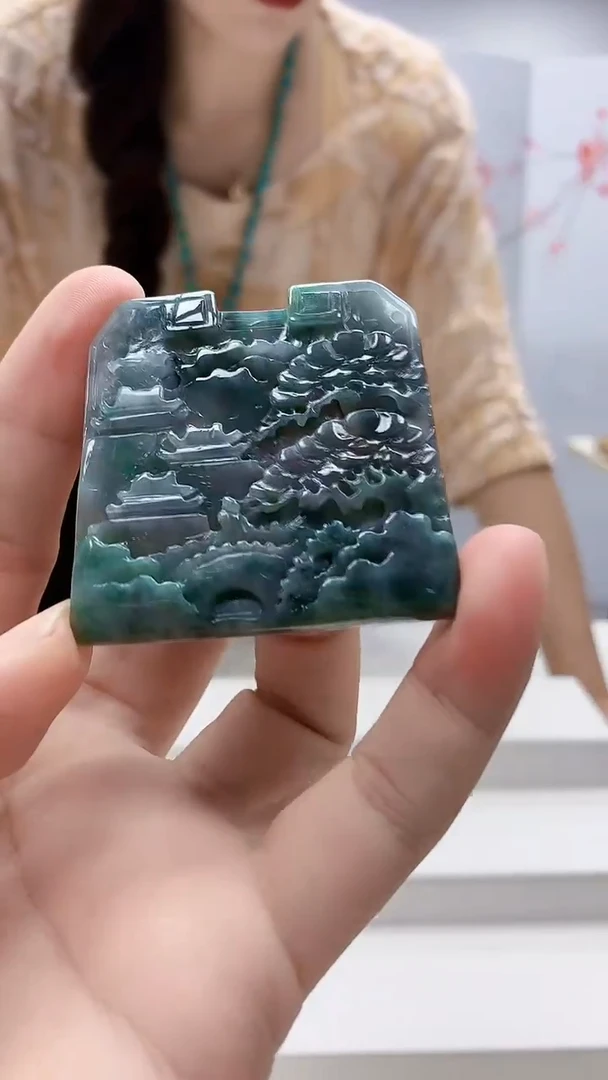 定制翡翠未镶嵌4829bb-毛货挂件59