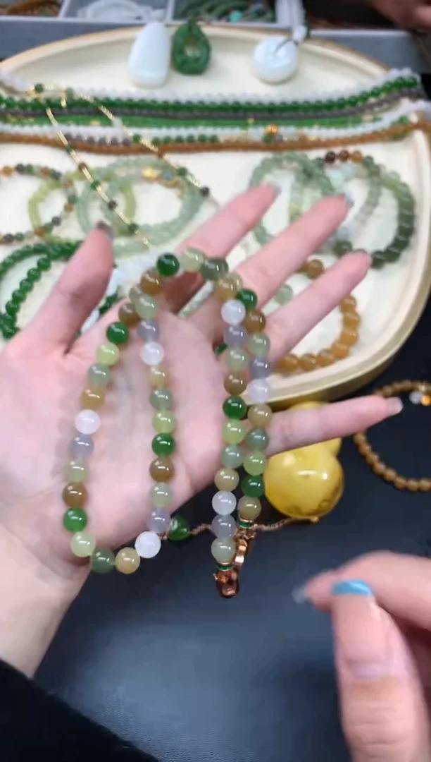 【闪购商品】和田玉珠链未镶嵌珠链A220|1980