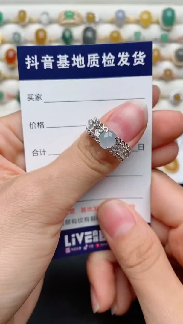 【闪购商品】翡翠戒指银S925镶嵌...........