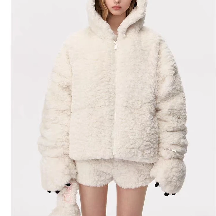 变身玩偶羽绒服连帽保暖秋冬