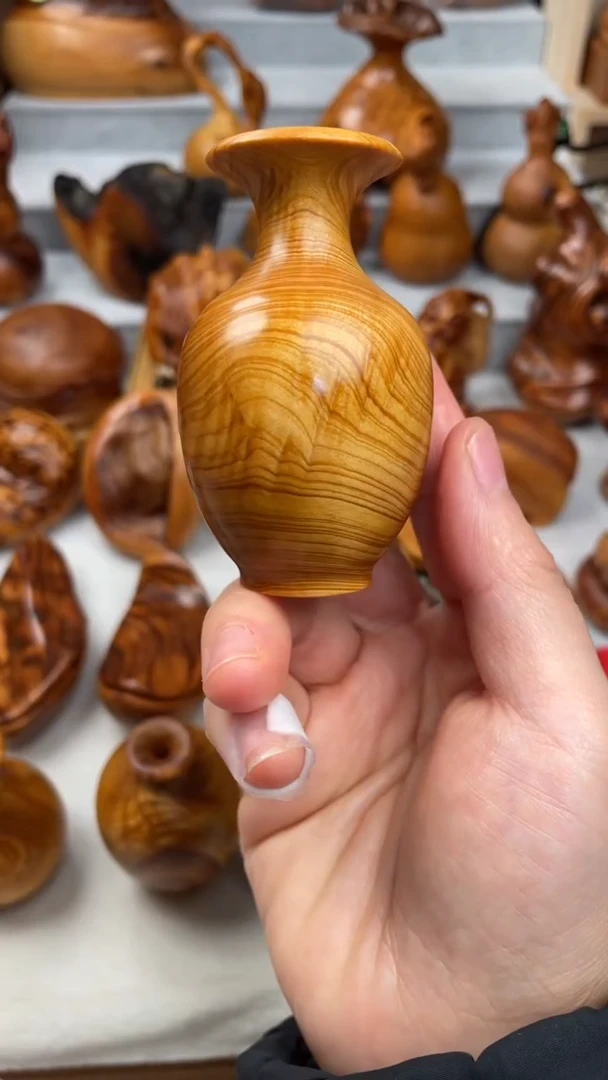 木太行崖柏陈化精品花瓶 把件/雕刻件-鉴赏期48小时