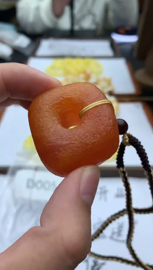 琥珀颈饰未镶嵌d005【偶得珠宝严选】琥珀蜜蜡吊坠